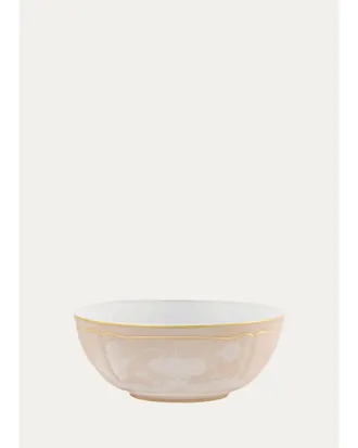 Ginori 1735 Meringa Floral Porcelain Salad Bowl