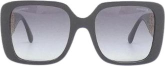 Chanel Pre-owned 5532A Zonnebril - Dames - Vintage Accessoires - Zwart - ONE Size - Vintage