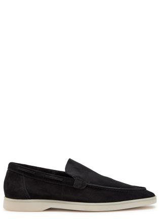 Aur&eacute;lien Yacht Suede Loafers - Black - 11 (IT45 / UK11)