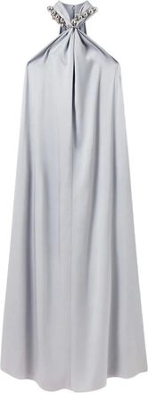 Stella McCartney Abito con scollo allamericana - Grigio