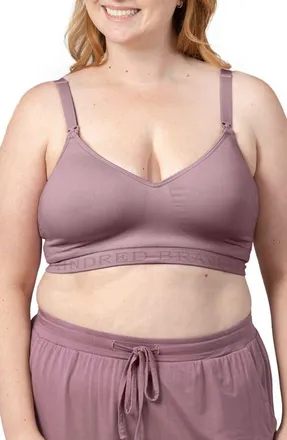 Kindred Bravely Busty Contour Hands-Free Pumping & Nursing Bra- Sizing Options Available in E-H Cup in Twilight at Nordstrom, Size X-Large