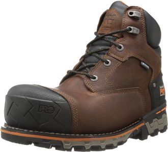 Timberland Mens Boondock 6 Inch Composite Safety Toe Waterproof Industrial Work Boot, Brown, 11 Wide
