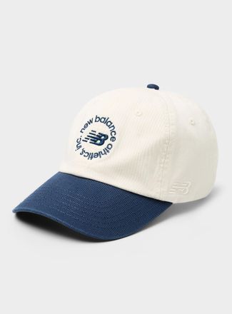 New Balance Womens Two-tone embroidered logo baseball cap