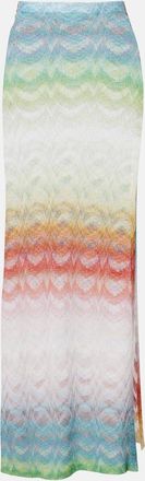 Missoni Wave lame maxi skirt