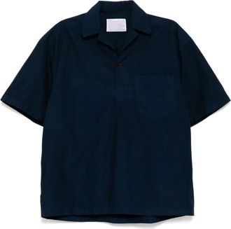 Kolor patch pocket shirt - Blue