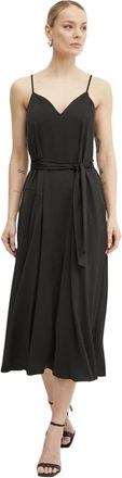 A|X Armani Exchange Abito Midi Svasato - - Dresses - Donna - Nero - S