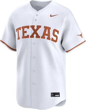 Nike Texas Longhorns Nike Mens College Limited Baseball Jersey in White | UNBB0DALTXE-0YS