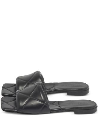 Bottega Veneta Intrecciato weave slides - Black