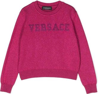 Versace Fuchsia lurex girl versace jumper