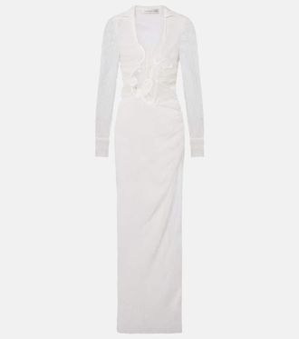 CHRISTOPHER ESBER Venus sheer lace gown