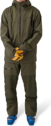 FlyLow Malone Long Sleeve Ski Jacket In Evergreen