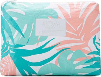 Aloha Collection Mid Tropics Water Resistant Tyvek Zip Pouch in Aqua at Nordstrom