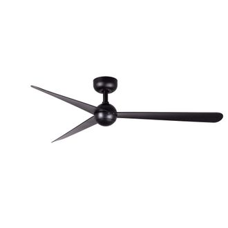 Faro Barcelona Ventilador sin luz abs negro mate 125x125x24.8 cm