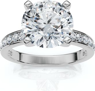 Pompeii3 Certified 2 1/4Ct Cathy Diamond Engagement Ring 14k Gold or Platinum Lab Grown