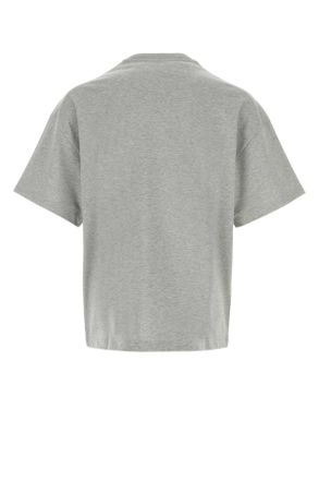 Jil Sander Mens Grey Cotton T-Shirt 025 Exterior Exterior: T-shirts And Polos