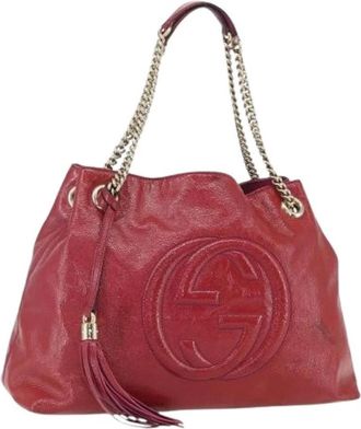 Gucci Pre-owned Shoulder Bags, female, Red, Size: ONE SIZE Pre-owned Vintage Shoulder Bag