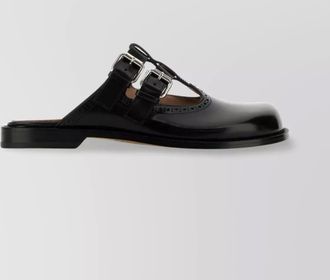 Loewe leather campo mary jane slippers