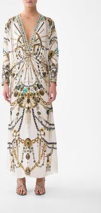 Camilla Twist Front Batwing Dress in Chain Gang at Nordstrom, Size Xx-Large Au