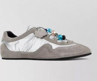 Cecilie Bahnsen blaise fabric suede sneakers low top