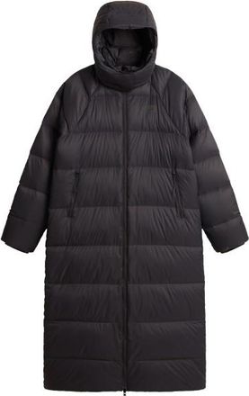 The North Face Hydrenalite City Long Down Hooded Parka Mantel f&uuml;r Damen | schwarz/grau