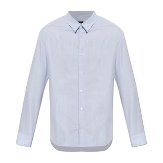 A.P.C. Malo Sans Poche Shirt - Heren - Zakelijke Overhemden - Blauw - M - Katoen - Overhemden