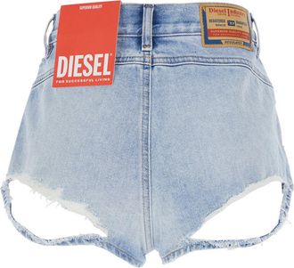 Diesel Womens Shorts De-Lunar Light Blue Cotton