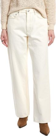Rag & Bone Shea High-Rise Ecru Relaxed Straight Jean