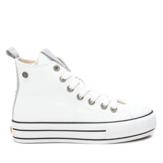 Xti Womens Casual High Top Sneakers In White