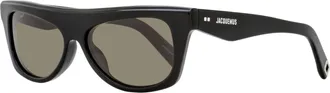 Jacquemus Unisex Rectagular Pina Sunglasses JAC58S 001 Black 55mm