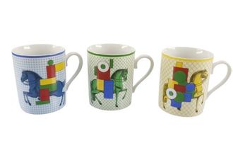 Herm&egrave;s 3 Cavalier En Formes Mugs New In Box