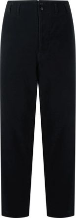 Moschino Klassieke broek met hoge taille - Heren - Straight fit broeken - Zwart - M - Katoen - Broeken