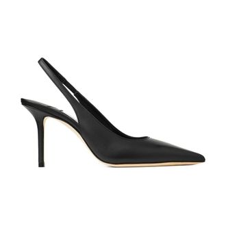 Jimmy Choo London Pumps, female, Black, Size: 8 1/2 US Pointed Toe Slingback Stiletto Heel