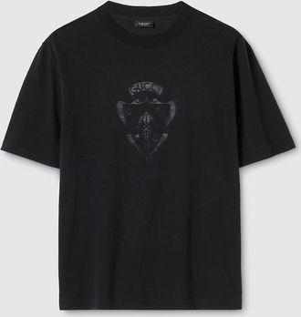 Gucci Cotton Jersey T-shirt With Devor&eacute; Detail, Size XXXL, Black, Ready-to-wear