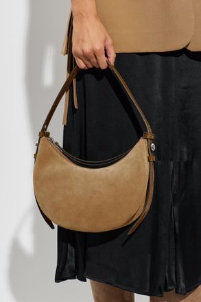 Tory Burch Suede Bag Romy, Womens, Beige