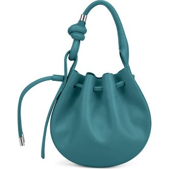 Behno Mini Ina Pebble Leather Crossbody Bag in Evergreen at Nordstrom