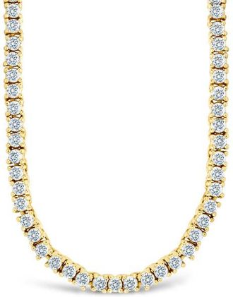 Sterling Forever Mirabell Slide Tennis Necklace in Gold at Nordstrom