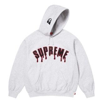 SUPREME x Ghostface SS26 Arc Hooded Sweatshirt Ash Grey SUP-SS26-207-GRY