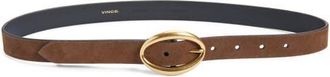 Vince Isla Suede Belt in Date at Nordstrom, Size X-Small
