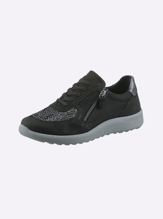 Casual Looks Sneaker CASUAL LOOKS, Damen, Gr. 37, schwarz, Nubukleder, Textil, Schuhe Sneaker