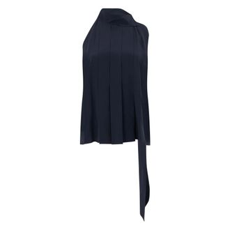 Max Mara Dames, Tops, Blauw, Maat: S Zijde