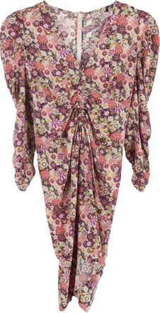 Isabel Marant Isabel Marant Celina mini-jurk met bloemenprint in veelkleurige zijde