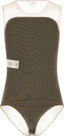 Courr&egrave;ges Womens Black Polyester Bodysuit Clothing