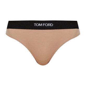 Tom Ford Bottoms, female, Beige, Size: XS Modal Signature Thong