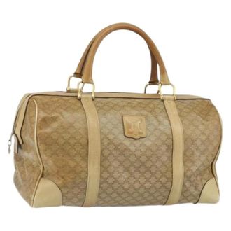 Celine Pre-owned Weekend Bags, female, Beige, Size: ONE SIZE Pre-owned Plastic Weekend Bag