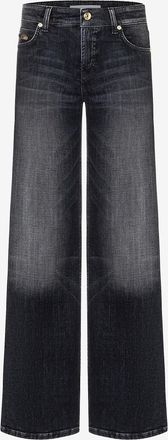 Cambio Jeans mit weitem Bein Tess Structured Superstretch