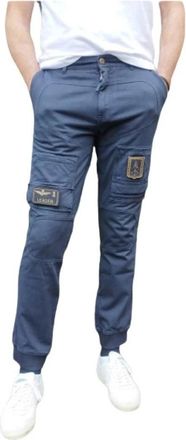 Aeronautica Katoenen Anti-G Joggingbroek - Heren - Slim Fit Broeken - Blauw - M - Katoen - Broeken