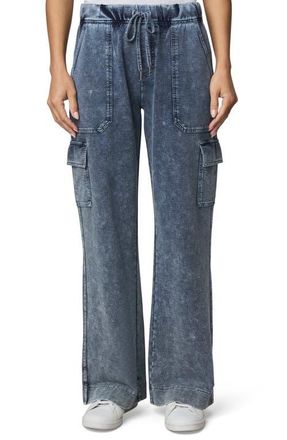 Splendid Gwen Indigo Cotton Blend Terry Cargo Sweatpants in Indigo Blue at Nordstrom, Size X-Large
