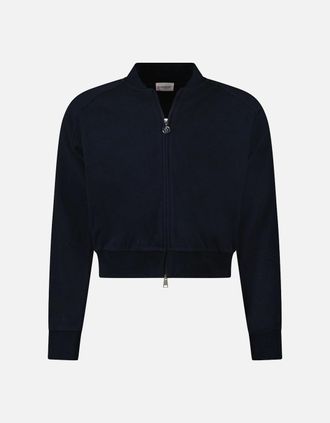Moncler Womens Moncler Classic Bomber Jacket - Navy - Size: 10/8