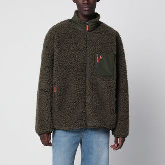 Polo Ralph Lauren Giacca in pile verde oliva dalla vestibilit&agrave; comoda