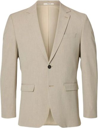 Selected Liam Slim Flex Blazer - Heren - Blazers - Beige - S - Jassen